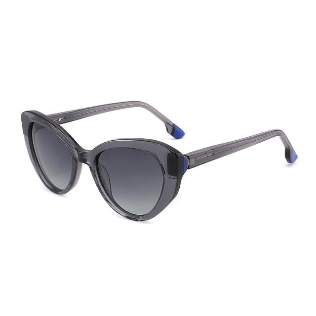 1125S New Retro Cat Eye Sunglasses Women's Large Frame Polarized Gradient Glasses