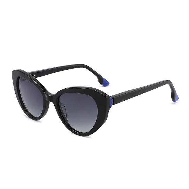1125S New Retro Cat Eye Sunglasses Women's Large Frame Polarized Gradient Glasses